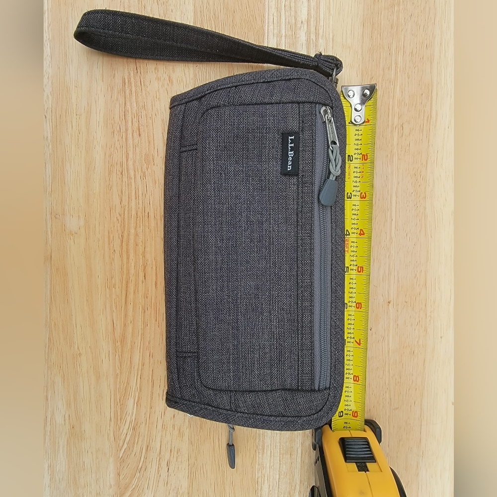 L.L. Bean Grey Travel Wallet